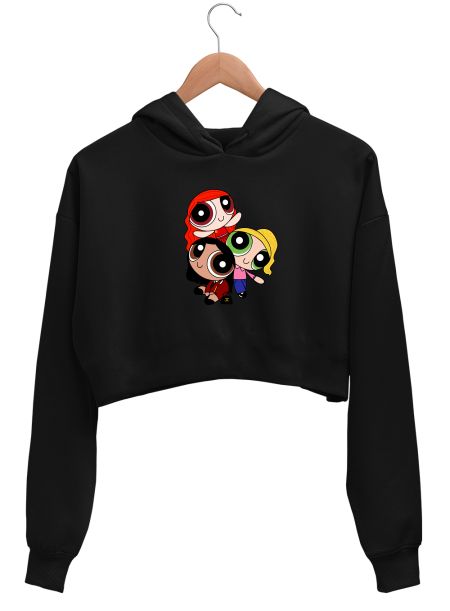 Betty, Veronica, Cheryl but it's the Powerpuff girls Crop Hoodie