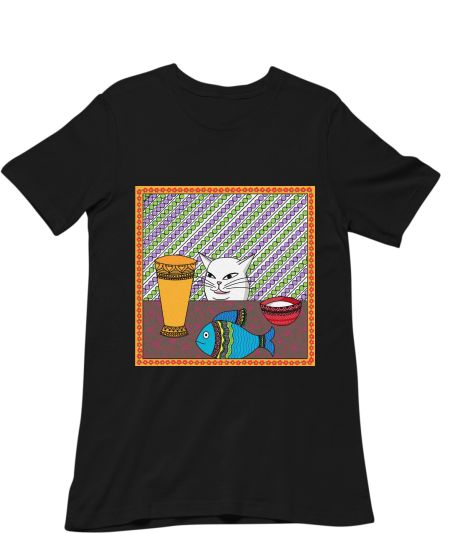 Smudge cat meme Madhubani Classic T-Shirt