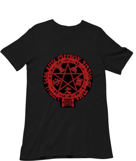 Hellsing pentagram (black on black) Classic T-Shirt