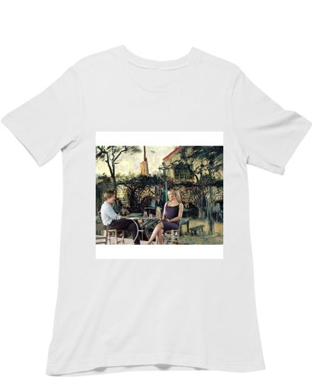 Before Midnight • Terrace of a Cafe on Montmartre by Van gogh Classic T-Shirt