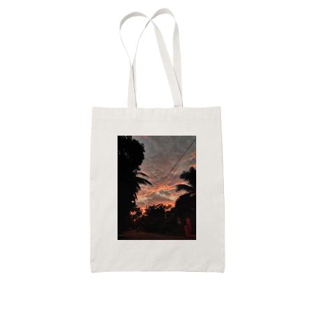 Burning Passion White Tote Bag