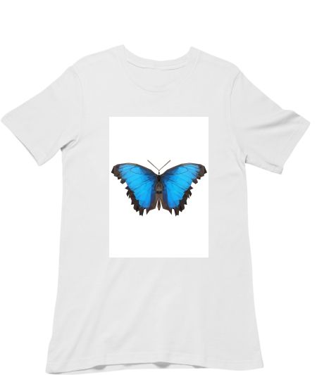 blue butterfly (white background) Classic T-Shirt