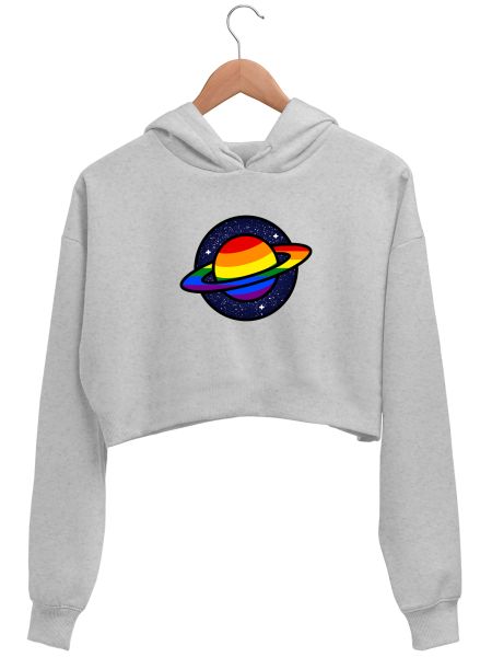 Planet Pride Crop Hoodie