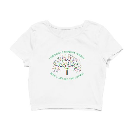Random Forest Machine Learning Funny Crop Top