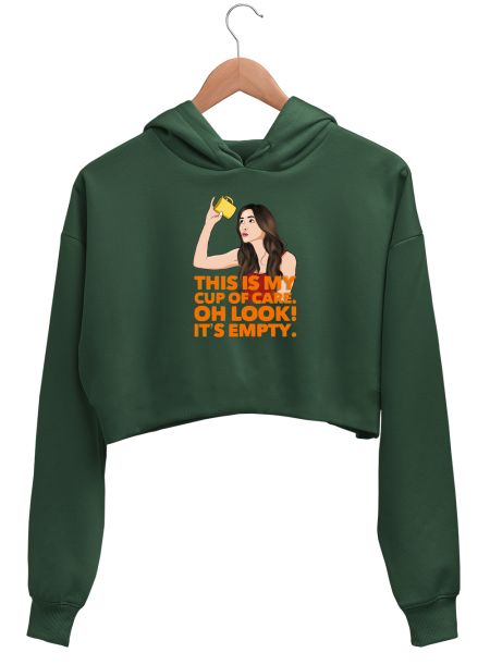 My cup of care Crop Hoodie