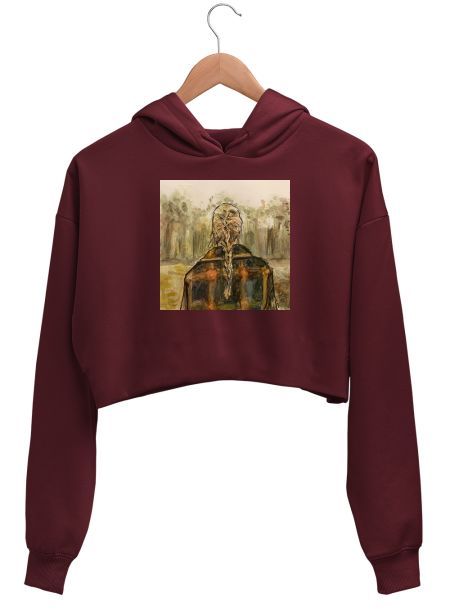 evermore- Taylor Swift fanart Crop Hoodie