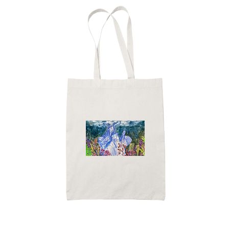 captivating yet drowning White Tote Bag