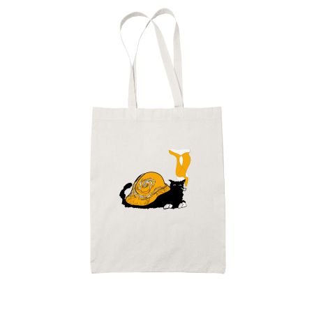 whatcat White Tote Bag