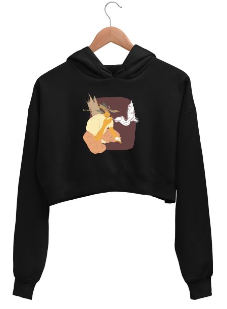 foggy  Crop Hoodie