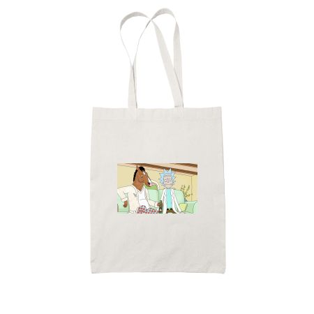 Rick and Bojack White Tote Bag