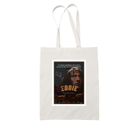 Eddie Munson Vintage Poster White Tote Bag