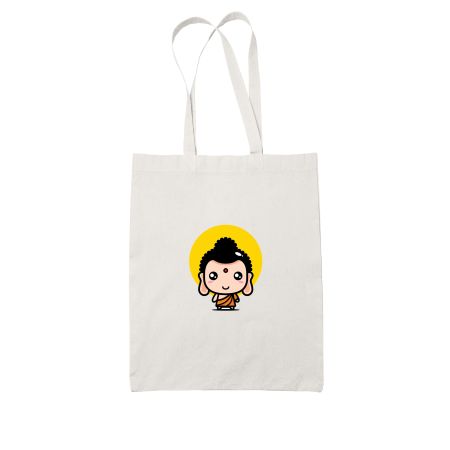 Cute Buddha ....cartoon cute buddha art...... White Tote Bag