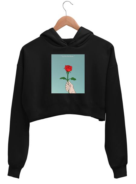 Rōsê Crop Hoodie