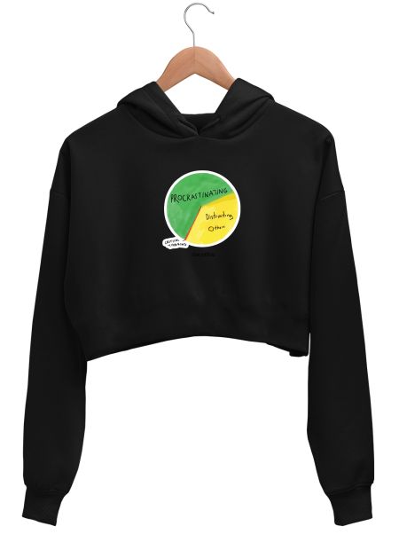 Jim's Pie Chart / The Office Crop Hoodie