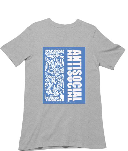 Antisocial - Blue Regular T-Shirt