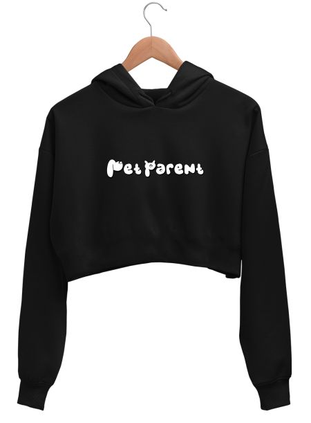 pet parent Crop Hoodie