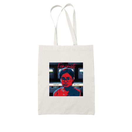 Anuradha Gandhy  White Tote Bag