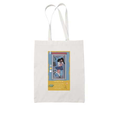 Girl in red White Tote Bag