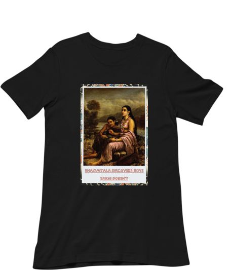 Shakuntala friend lesbian Raja Ravi Varma Classic T-Shirt