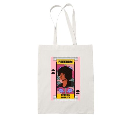 Angela Davis Power Equality Feminism Communism Tote Bag