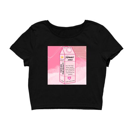 Feminism Juice Korean communism Minimalist Crop Top