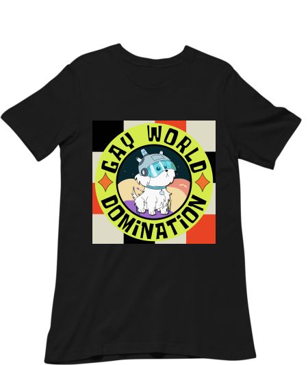 Gay World Domination Rick and Morty Dog Pup Cute Classic T-Shirt