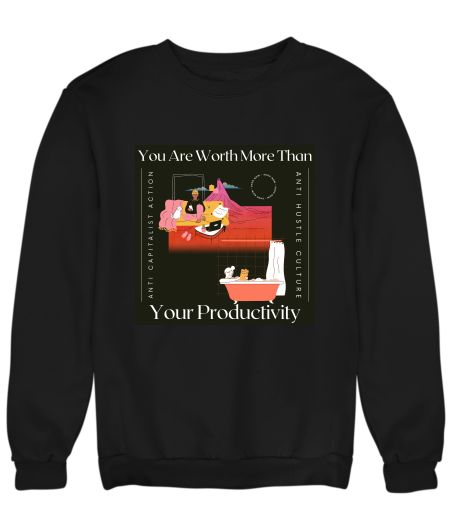 Productivity hustle capitalism communism retro Sweatshirt