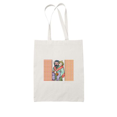 Marx and Engels drunk in college gay pride queer  White Tote Bag