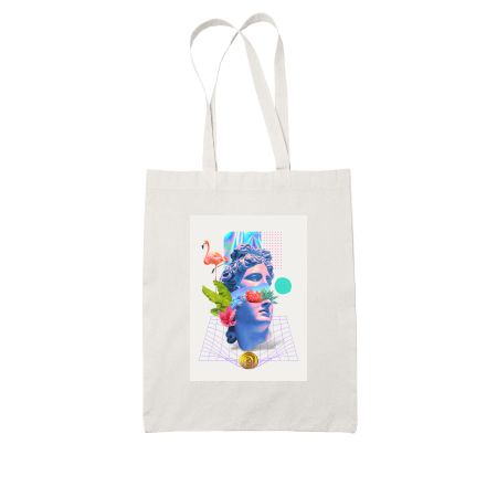 Vaporwave Greek // 01 White Tote Bag