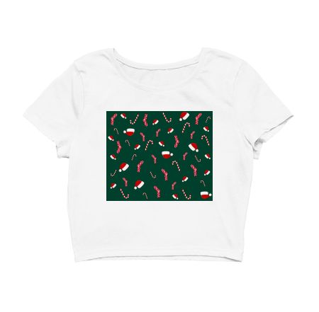 Christmas pattern Crop Top