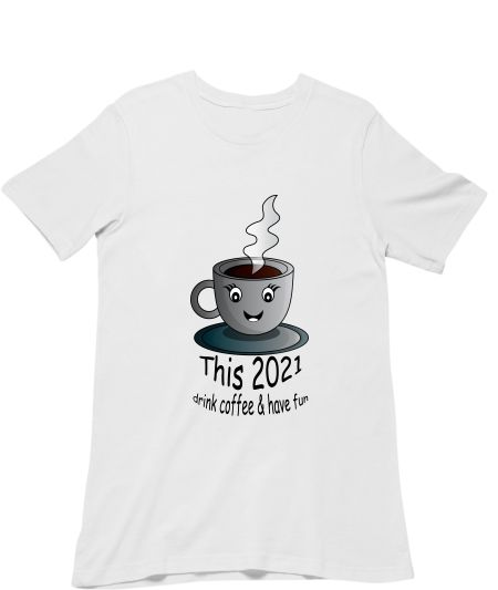 Happy new year with coffee Regular T-Shirt