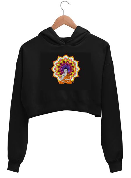 Buddha Crop Hoodie