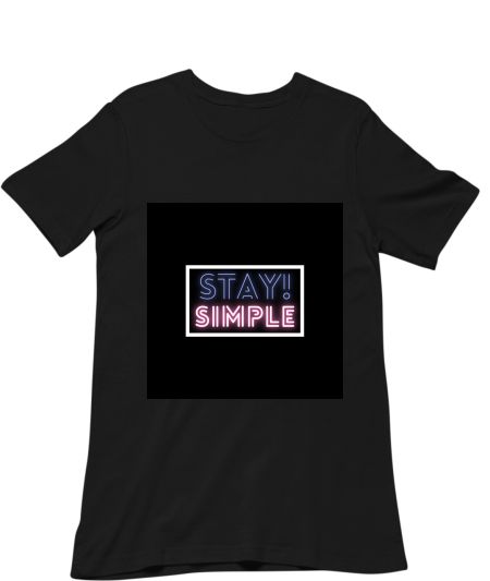 Stay simple typo Regular T-Shirt