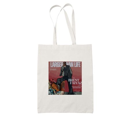 Larger Than Life Brent Faiyaz  White Tote Bag