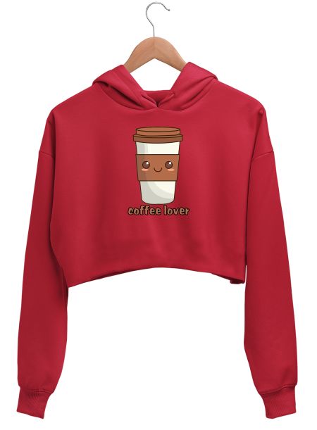 Coffffeeeeee Crop Hoodie