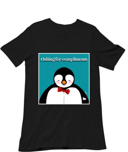 Fat Penguin in Tux Classic T-Shirt