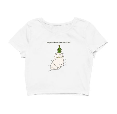 All you want for Christmas  Crop Top