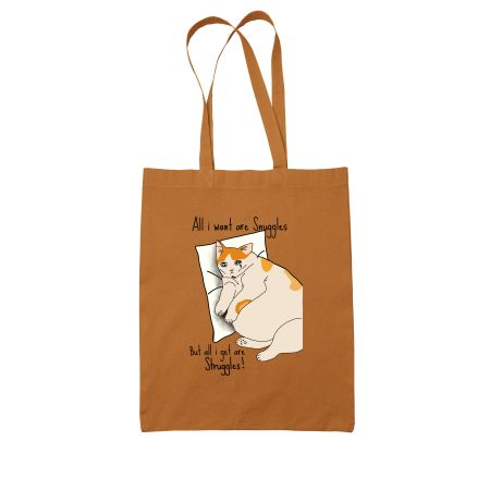 Sad Cat Colored Tote Bag