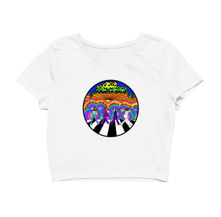 The Beatles- psychedelic print Crop Top