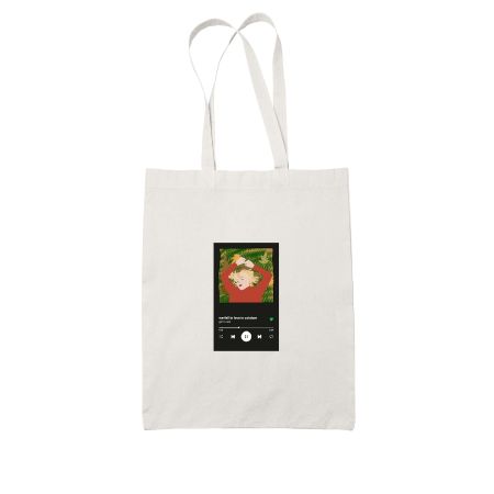 girl in red White Tote Bag