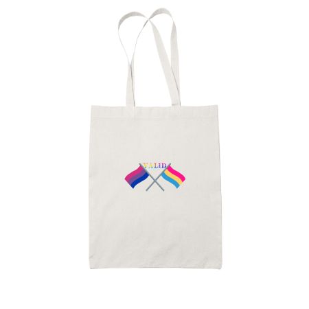 You're valid x Bi&Pan Flags (2) White Tote Bag