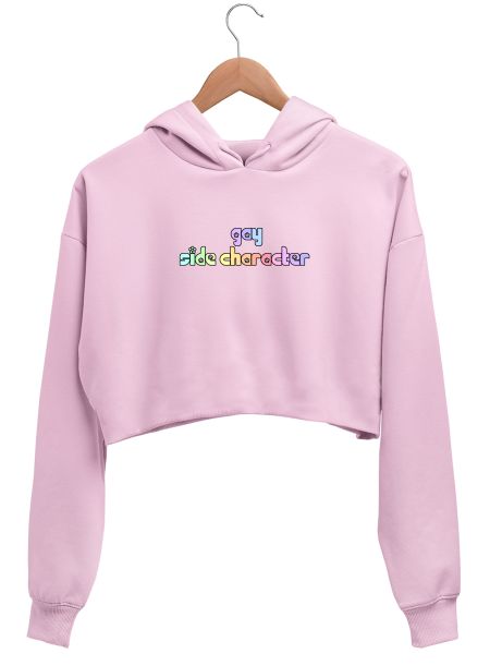 gay side character (2) Crop Hoodie