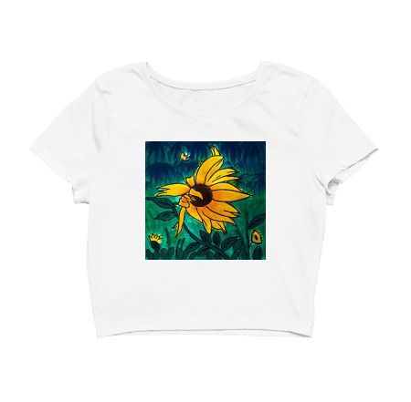 Sunflowers Crop Top