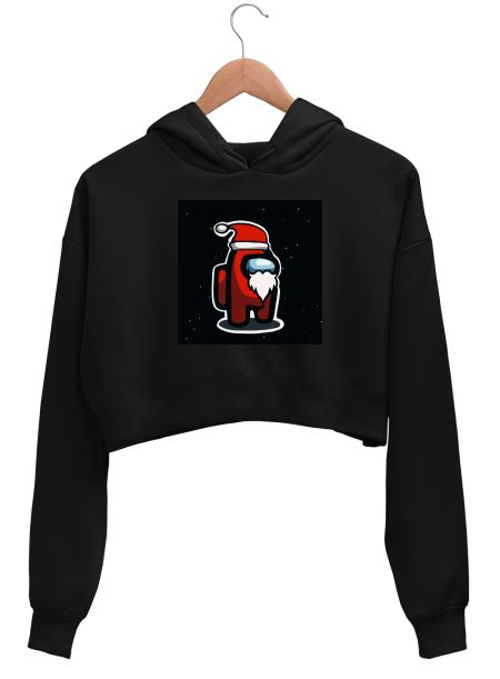 Imposter Santa Crop Hoodie