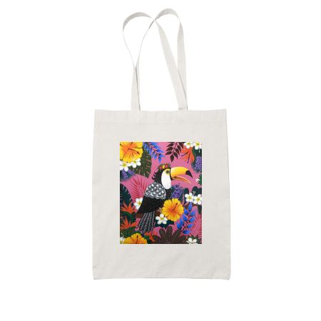 Pink Toucan Tote Bag