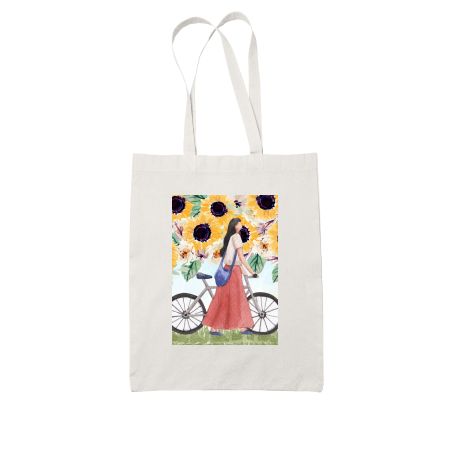 She's a brave sunflower  White Tote Bag