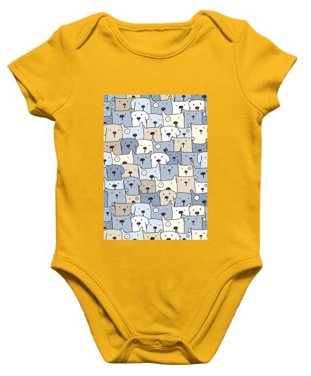 Doodle Happy dog illustration Onesie