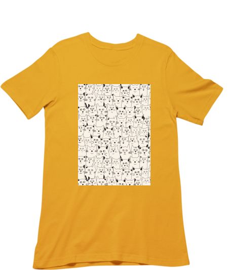 Cat doodle art Classic T-Shirt