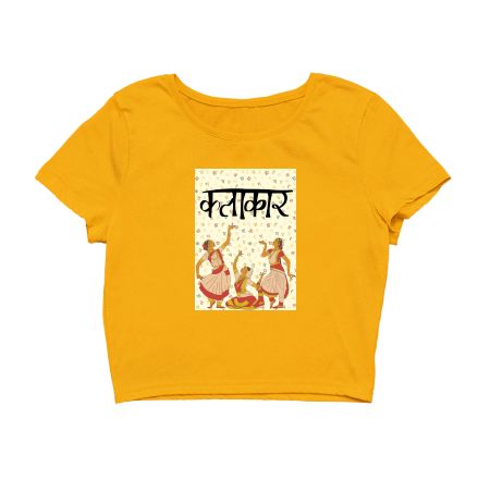 Desi nrutya kalakaar Crop Top