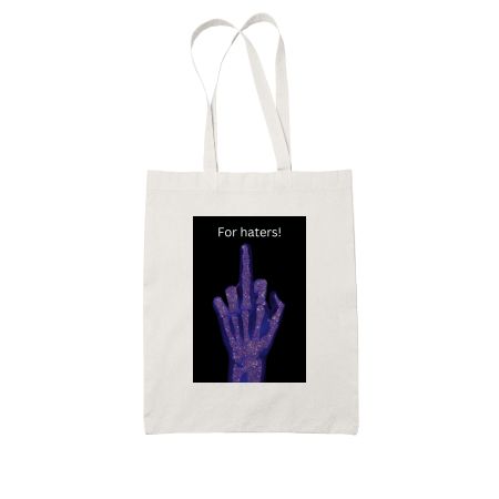 For haters only White Tote Bag